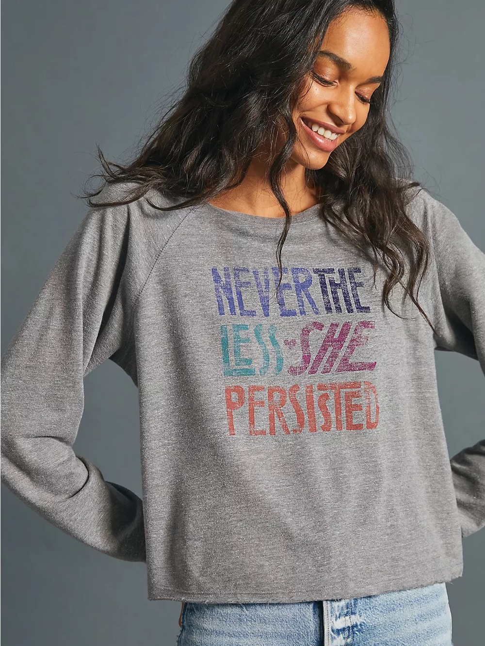 Novia Jonatan Nevertheless She Persisted Graphic Top from Anthropologie. Size XS